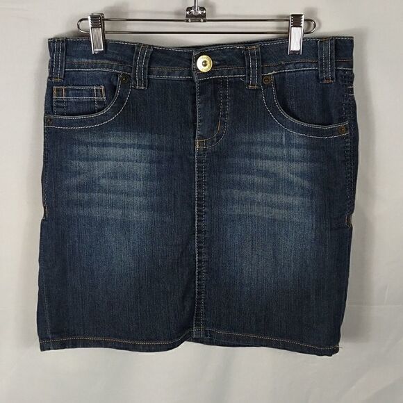 Blue Epic Jean Skirt  - Picture 1 of 6